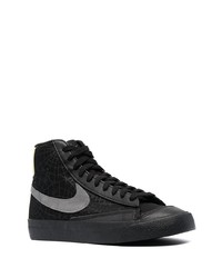 Baskets montantes imprimées noires Nike