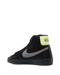 Baskets montantes imprimées noires Nike