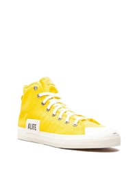 Baskets montantes jaunes adidas