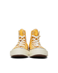 Baskets montantes jaunes Converse