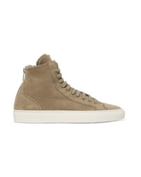 Baskets montantes marron clair Common Projects