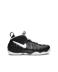 Baskets montantes noires et blanches Nike