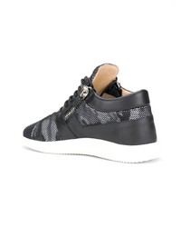 Baskets montantes noires et blanches Giuseppe Zanotti Design