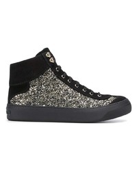 Baskets montantes noires Jimmy Choo