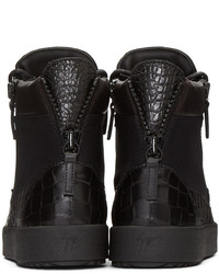 Baskets montantes noires Giuseppe Zanotti