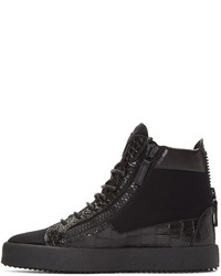 Baskets montantes noires Giuseppe Zanotti