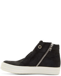 Baskets montantes noires Rick Owens