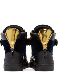 Baskets montantes noires Giuseppe Zanotti