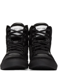 Baskets montantes noires Helmut Lang