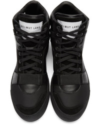 Baskets montantes noires Helmut Lang