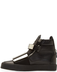 Baskets montantes noires Giuseppe Zanotti