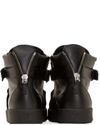 Baskets montantes noires Giuseppe Zanotti