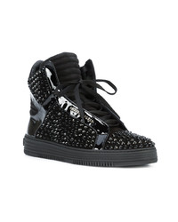 Baskets montantes noires Philipp Plein