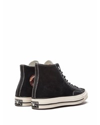 Baskets montantes noires Converse