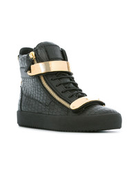 Baskets montantes noires Giuseppe Zanotti Design