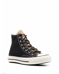 Baskets montantes noires Converse