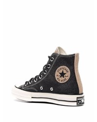 Baskets montantes noires Converse