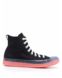 Baskets montantes noires Converse