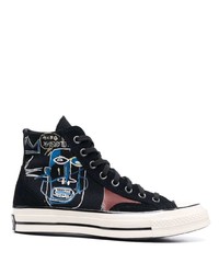 Baskets montantes noires Converse