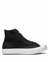 Baskets montantes noires Converse