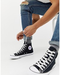 Baskets montantes noires Converse