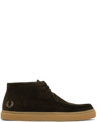 Baskets montantes noires Fred Perry