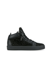 Baskets montantes noires Giuseppe Zanotti Design