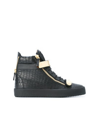 Baskets montantes noires Giuseppe Zanotti Design