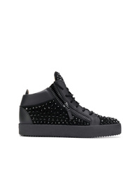 Baskets montantes noires Giuseppe Zanotti Design