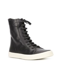 Baskets montantes noires Rick Owens