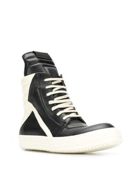 Baskets montantes noires Rick Owens