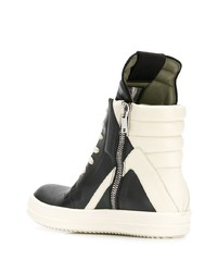 Baskets montantes noires Rick Owens