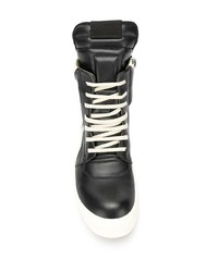 Baskets montantes noires Rick Owens