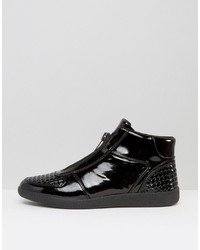 Baskets montantes noires Asos