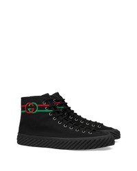 Baskets montantes noires Gucci