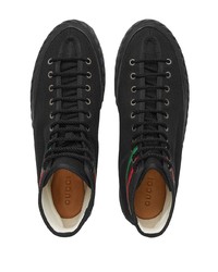 Baskets montantes noires Gucci