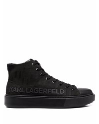 Baskets montantes noires Karl Lagerfeld