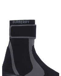 Baskets montantes noires Burberry