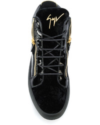 Baskets montantes noires Giuseppe Zanotti Design