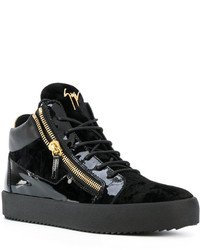 Baskets montantes noires Giuseppe Zanotti Design