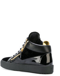 Baskets montantes noires Giuseppe Zanotti Design