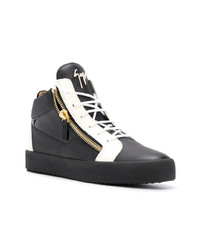 Baskets montantes noires Giuseppe Zanotti Design