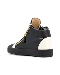 Baskets montantes noires Giuseppe Zanotti Design