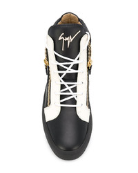 Baskets montantes noires Giuseppe Zanotti Design