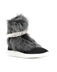 Baskets montantes noires Giuseppe Zanotti Design