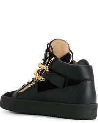 Baskets montantes noires Giuseppe Zanotti Design