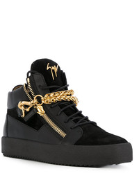 Baskets montantes noires Giuseppe Zanotti Design