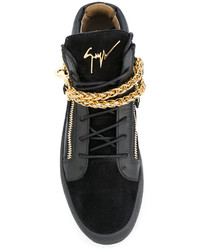 Baskets montantes noires Giuseppe Zanotti Design