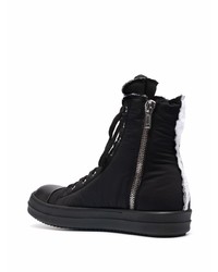 Baskets montantes noires Rick Owens