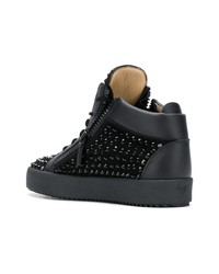 Baskets montantes noires Giuseppe Zanotti Design